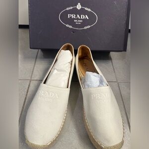 Prada Women's Cream Espadrilles 41